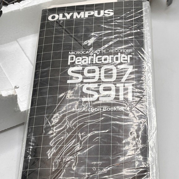 Olympus Pearlcorder S911 Microcassette Recorder Box Manual Parts or Repair - Picture 9 of 11